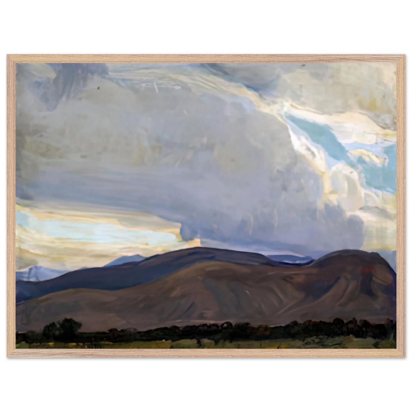 Maynard Dixon - STORM FROM THE SIERRA 1937 Wall art - 45x60 cm / 18x24 inches - Fine Art Poster-canvas - -