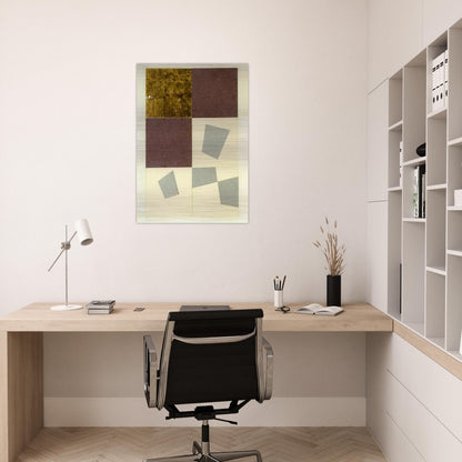 Geometric Collage - Jean Arp Brushed Aluminum Print - 70x100 cm / 28x40 inches | Jean Arp Aluminum Print | Jean Arp Prints
