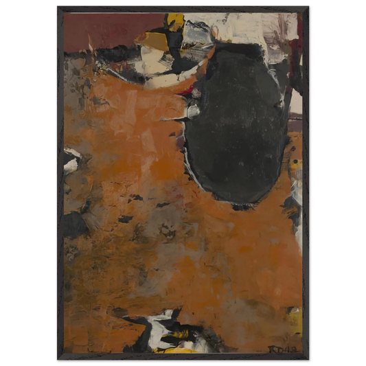 Painting II - Richard Diebenkorn 70x100 cm / 28x40 inches Framed Art Print – Black Wooden Frame