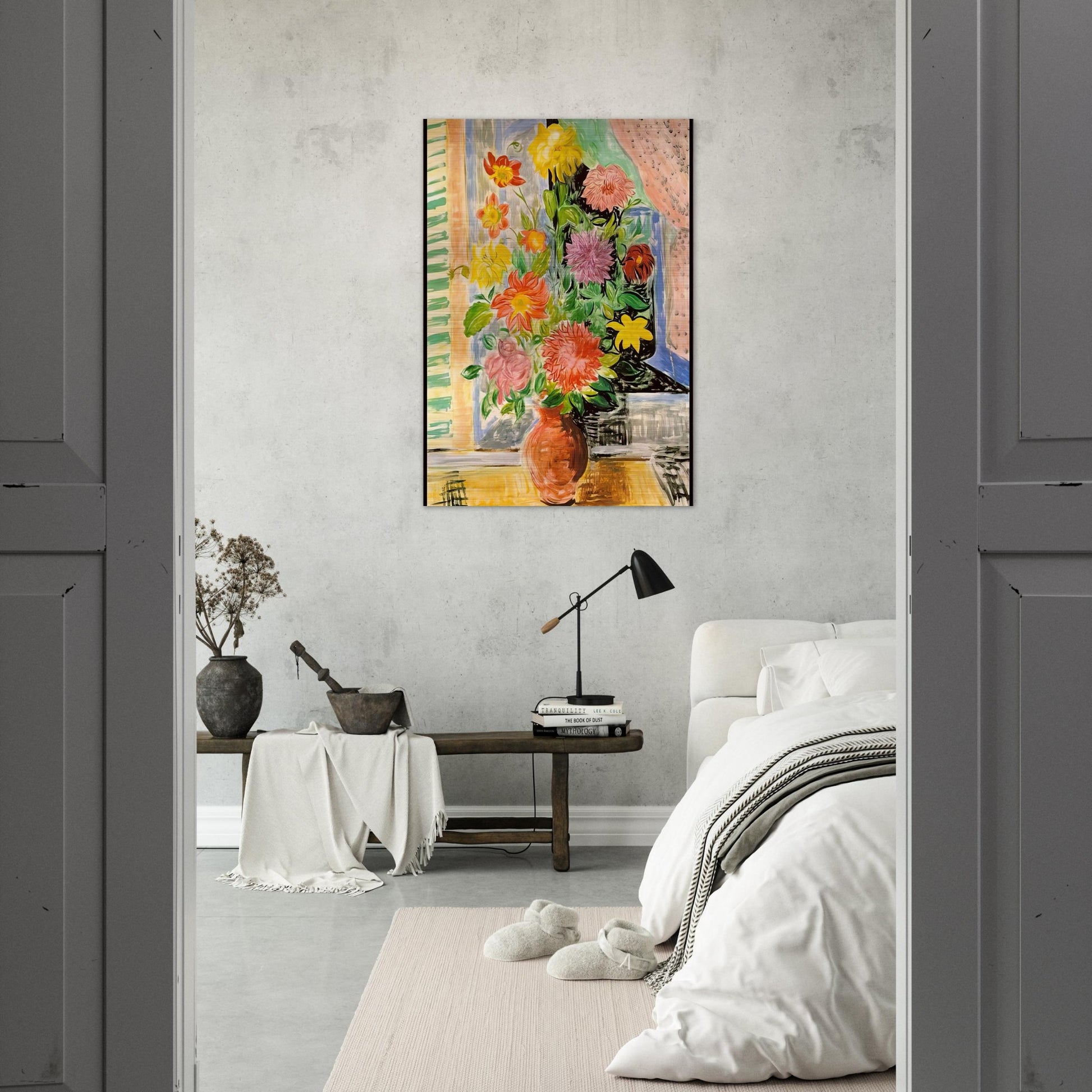 GRAND BOUQUET - Moise Kisling Brushed Aluminum Print - 70x100 cm / 28x40 inches | Moise Kisling Aluminum Print | Moise Kisling Prints