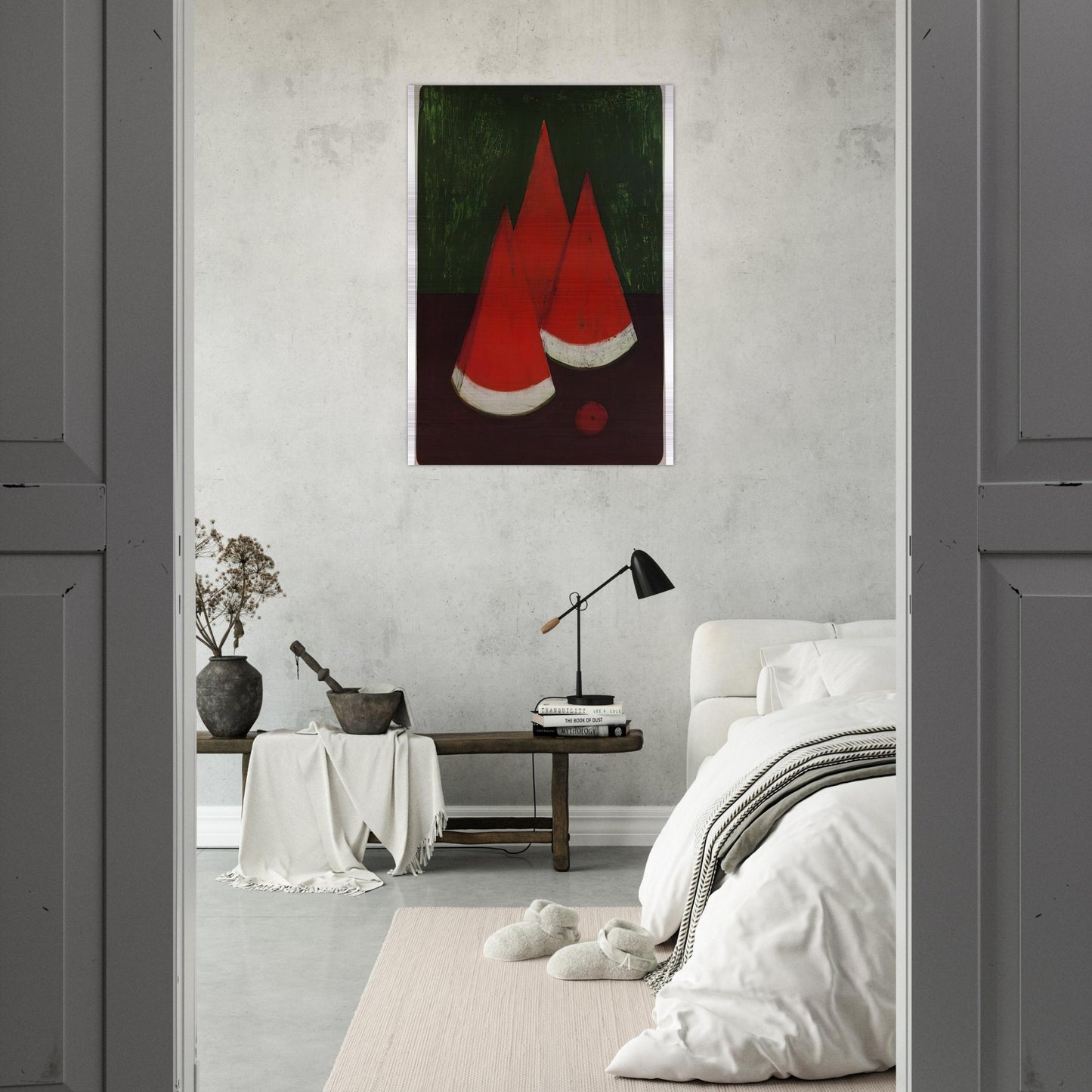 WATERMELONS - Rufino Tamayo Brushed Aluminum Print - 70x100 cm / 28x40 inches | Rufino Tamayo Aluminum Print | Rufino Tamayo Prints