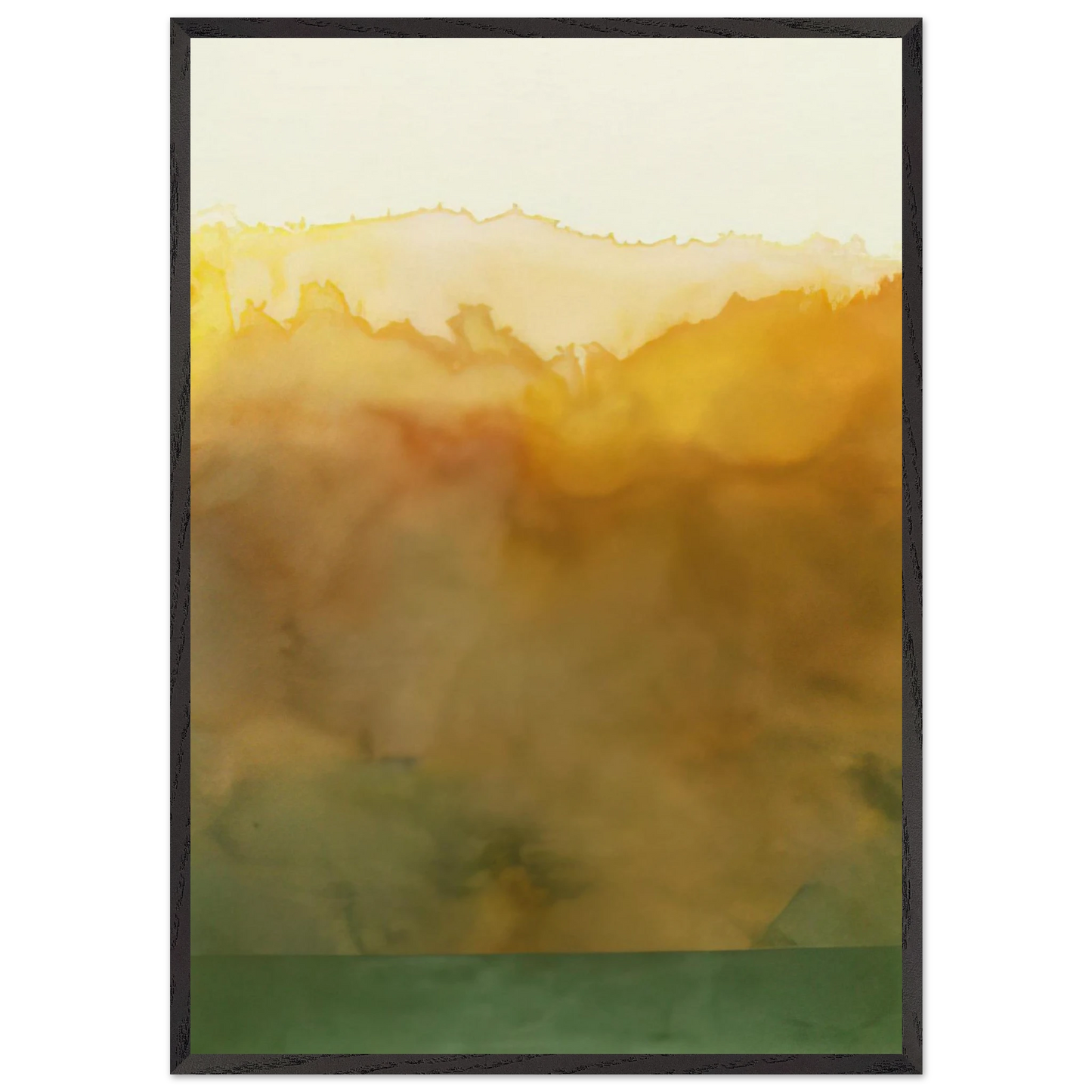 Turtle - 1977 - Ronnie Landfield 70x100 cm / 28x40 inches Framed Art Print – Black Wooden Frame