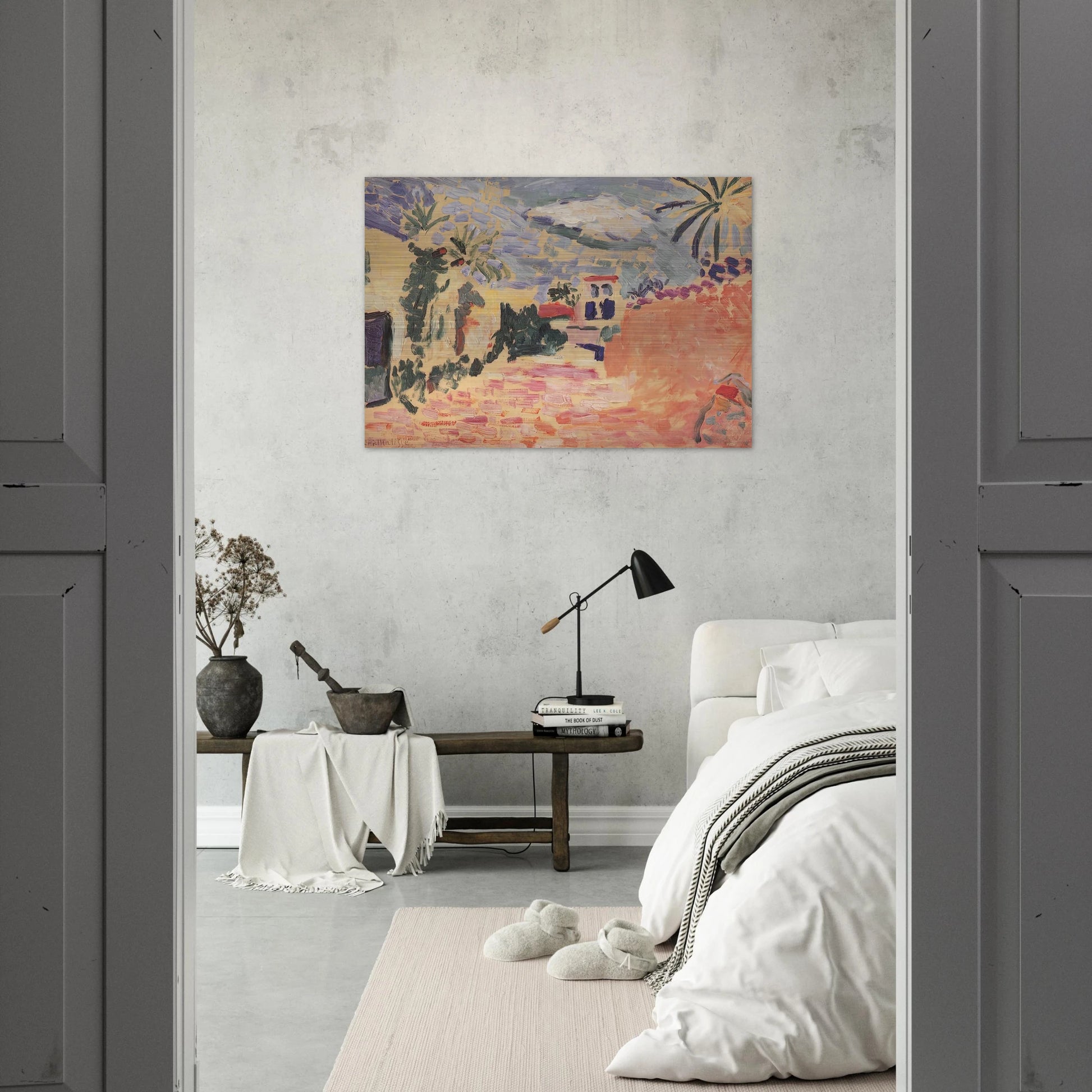 STREET AT BISKRA 1906 - Henri Matisse Brushed Aluminum Print - 70x100 cm / 28x40 inches | Henri Matisse Aluminum Print | Henri Matisse Prints