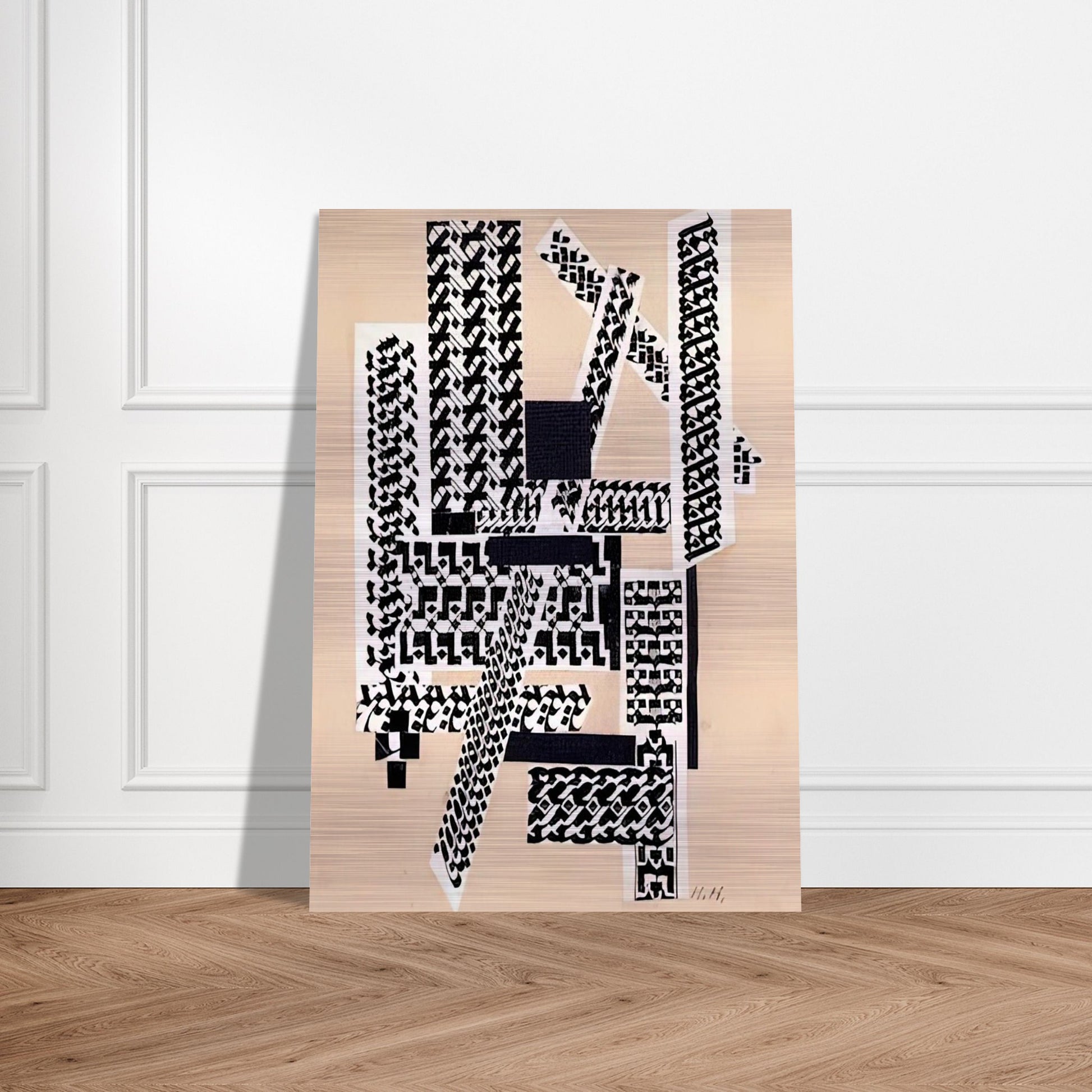 REED PEN COLLAGE 1922 - Hannah Hoch Brushed Aluminum Print - 70x100 cm / 28x40 inches | Hannah Hoch Aluminum Print | Hannah Hoch Prints