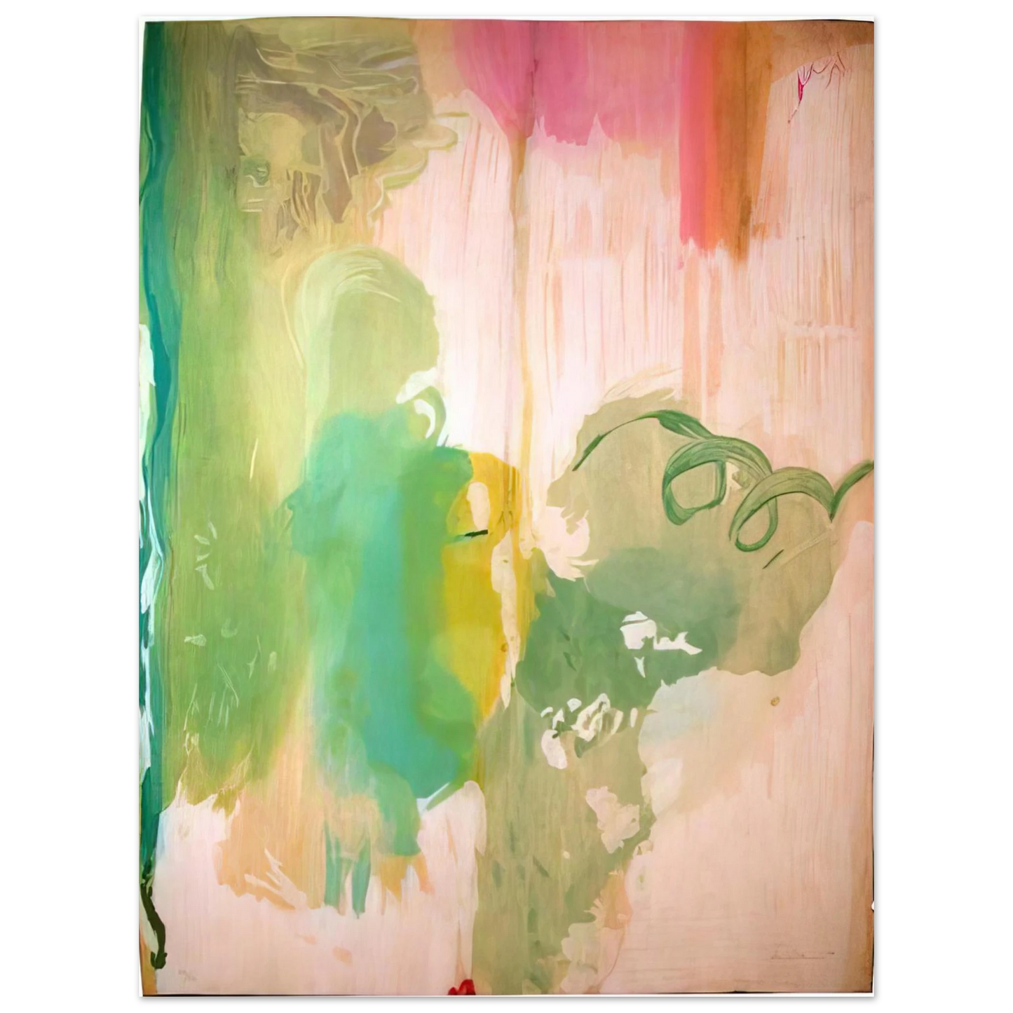 Helen Frankenthaler - Snow Pines - 2004 Wall art - 13x18 cm / 5x7 inches - Premium Wooden Framed Poster With Fine Art Paper-canvas - Wood frame