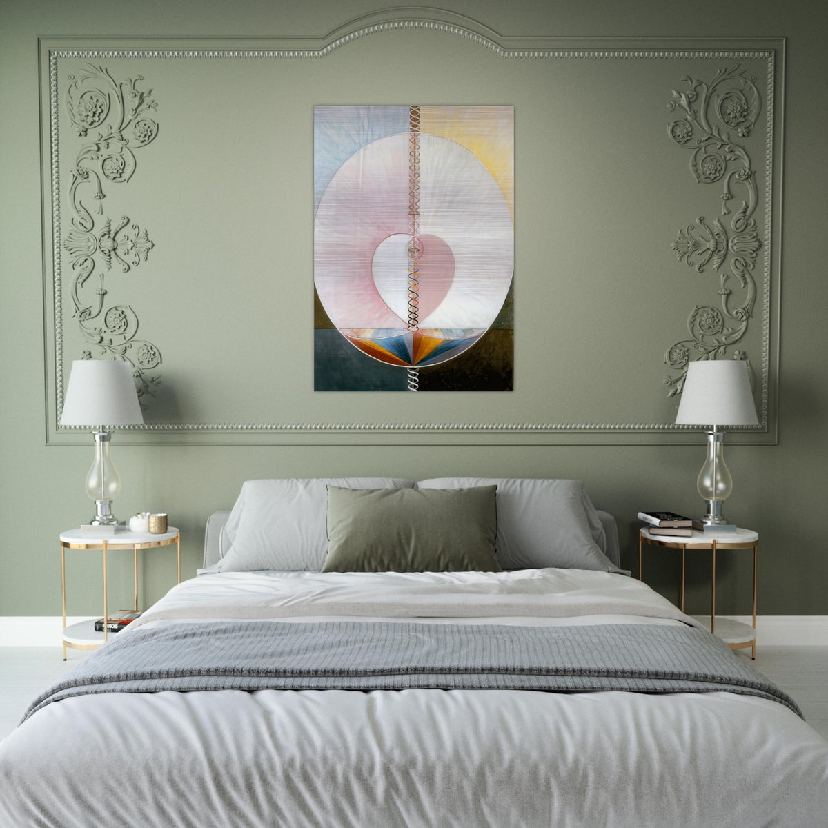 WHAT A HUMAN BEING IS 1910 - Hilma af Klint Brushed Aluminum Print - 70x100 cm / 28x40 inches | Hilma af Klint Aluminum Print | Hilma af Klint Prints