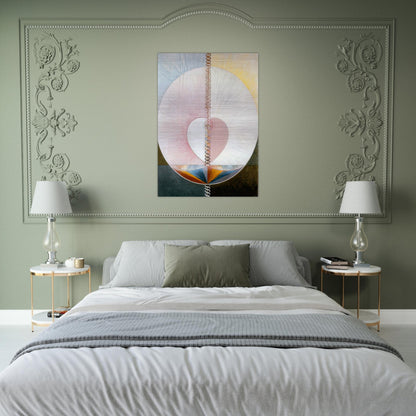 WHAT A HUMAN BEING IS 1910 - Hilma af Klint Brushed Aluminum Print - 70x100 cm / 28x40 inches | Hilma af Klint Aluminum Print | Hilma af Klint Prints