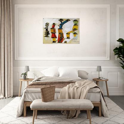 The hat makes the man - Max Ernst Acrylic Print - 70x100 cm / 28x40″ inches