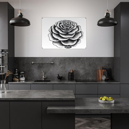 FLOWER 1 - MC Escher Acrylic Print - 70x100 cm / 28x40″ inches | Maurits Cornelis Escher Prints