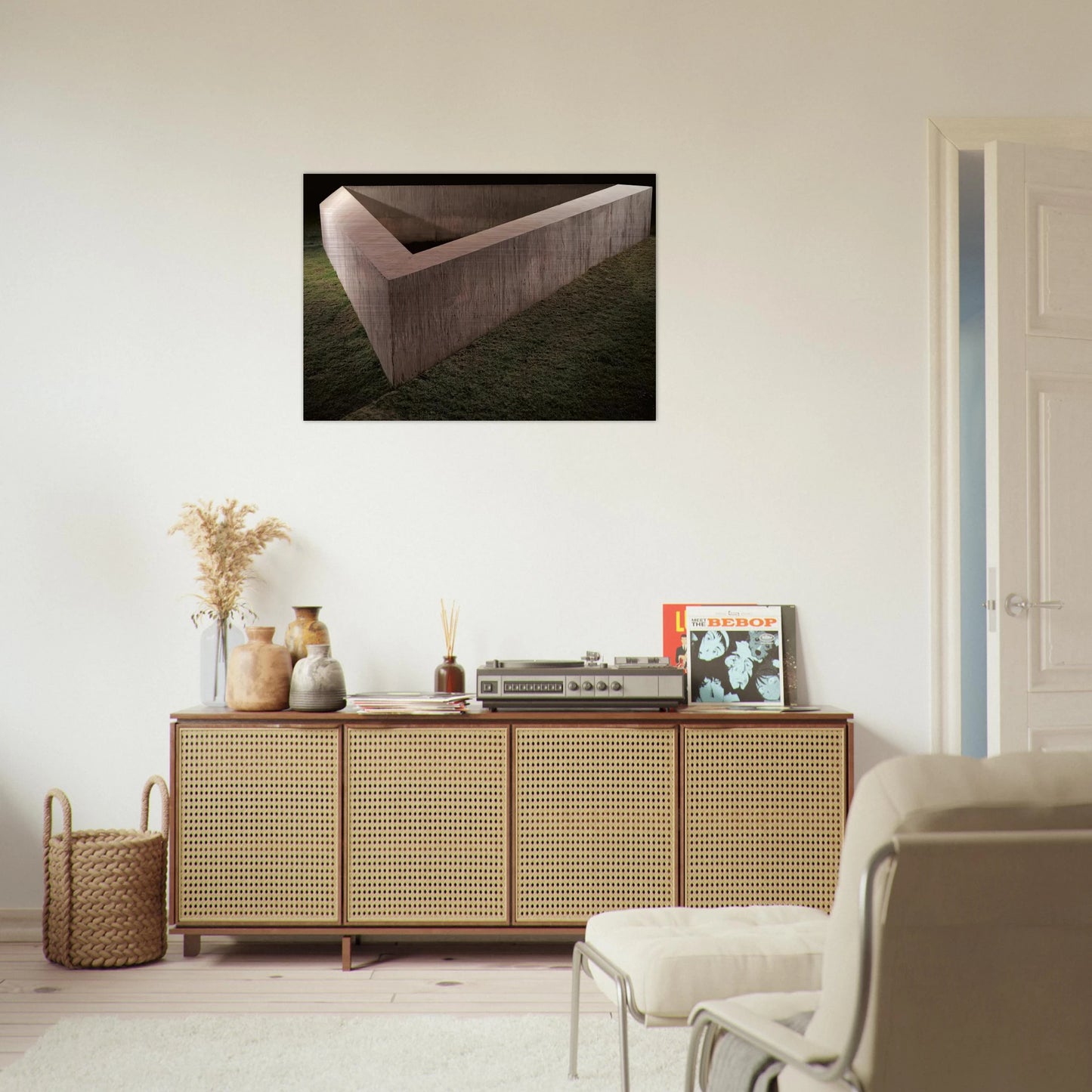 Untitled Adelaide - 1975 - Donald Judd Brushed Aluminum Print - 70x100 cm / 28x40 inches | Donald Judd Aluminum Print | Donald Judd Prints