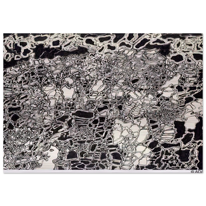 BRIGHT METEOR - Jean Dubuffet Brushed Aluminum Print - 70x100 cm / 28x40 inches | Jean Dubuffet Aluminum Print | Jean Dubuffet Prints