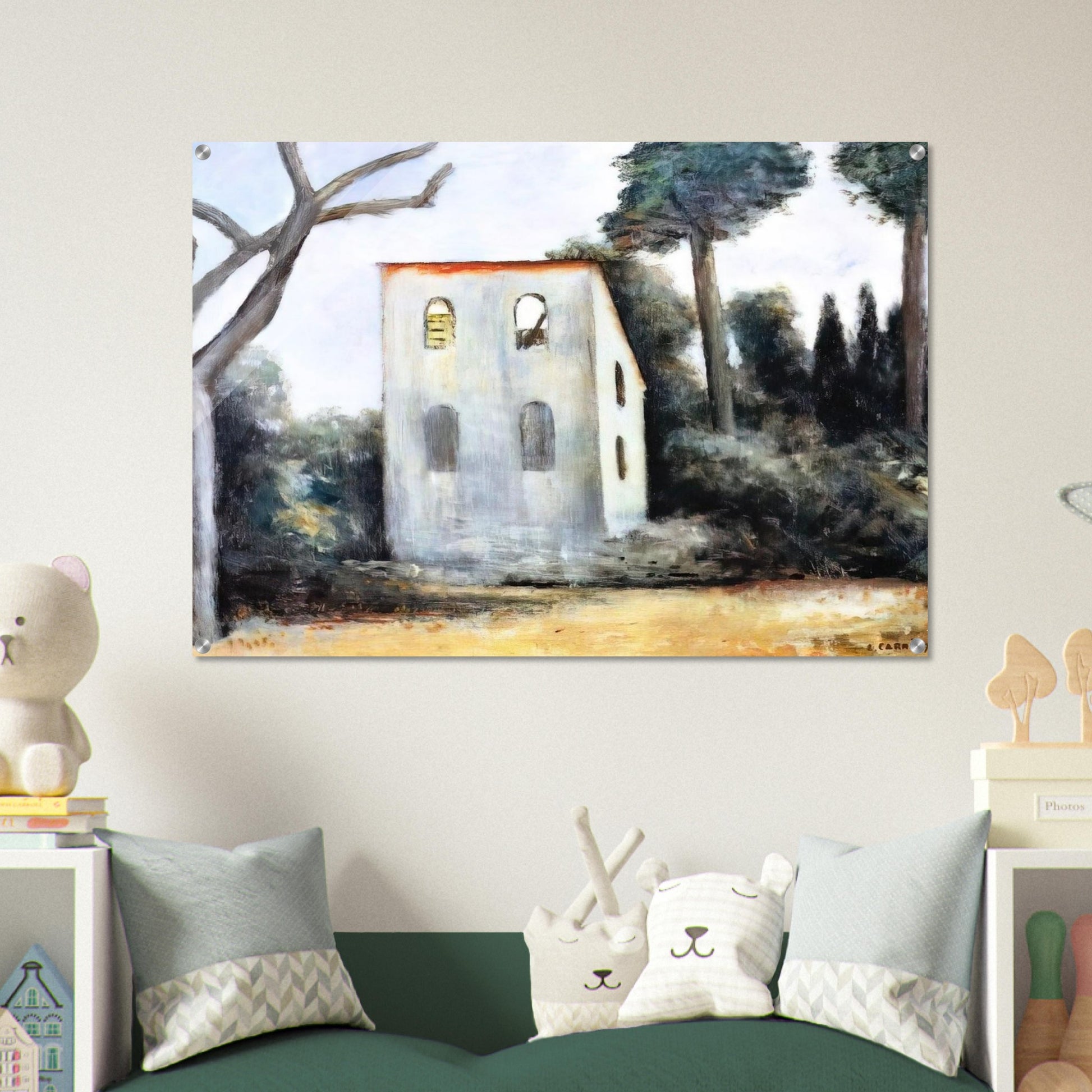 LA CASA ABBANDONATA 1930 - Carlo Carra Acrylic Print - 70x100 cm / 28x40″ inches