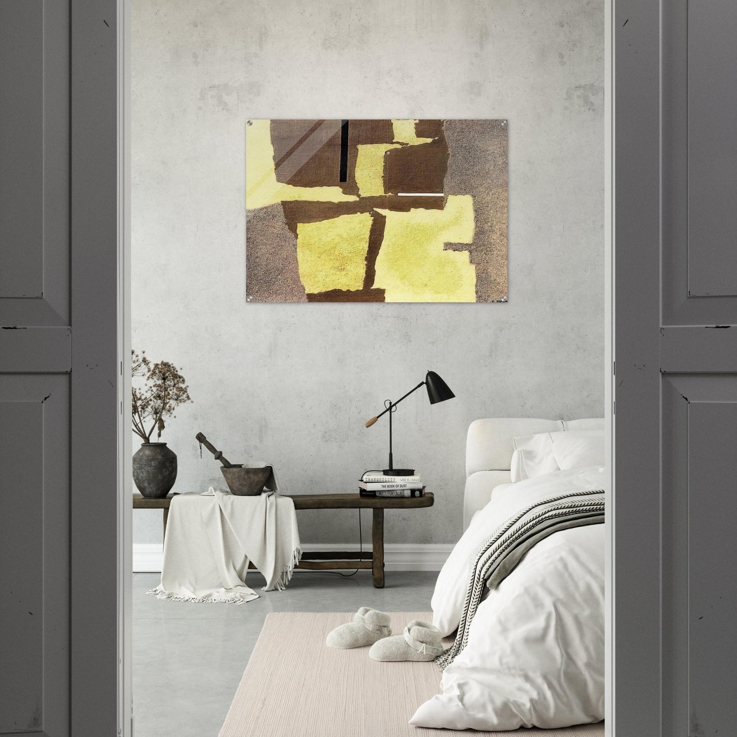 APPARIZIONE COSMICA II 1955 - Enrico Prampolini Acrylic Print - 70x100 cm / 28x40″ inches | Enrico Prampolini Wall Art | Enrico Prampolini Prints