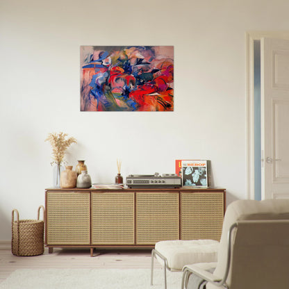 Fanfare - 1968 - Miriam Schapiro Brushed Aluminum Print - 70x100 cm / 28x40 inches | Miriam Schapiro Aluminum Print | Miriam Schapiro Prints