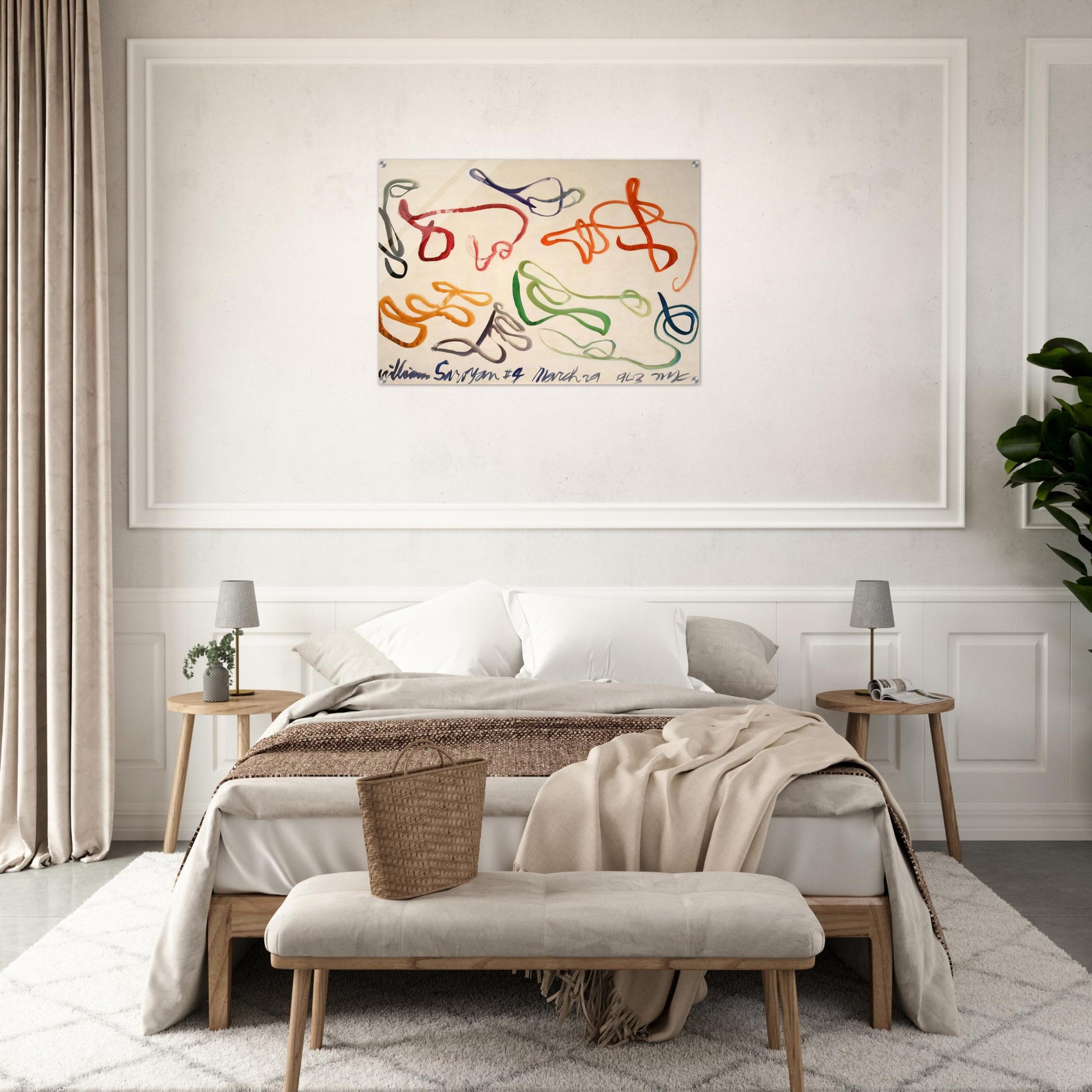 # 9 - 1963 - William Saroyan Acrylic Print - 70x100 cm / 28x40″ inches | William Saroyan Wall Art | William Saroyan Prints