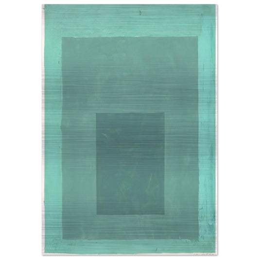 STUDY FOR HOMAGE TO THE SQUARE 1 - Josef Albers Brushed Aluminum Print - 70x100 cm / 28x40 inches | Josef Albers Aluminum Print | Josef Albers Prints