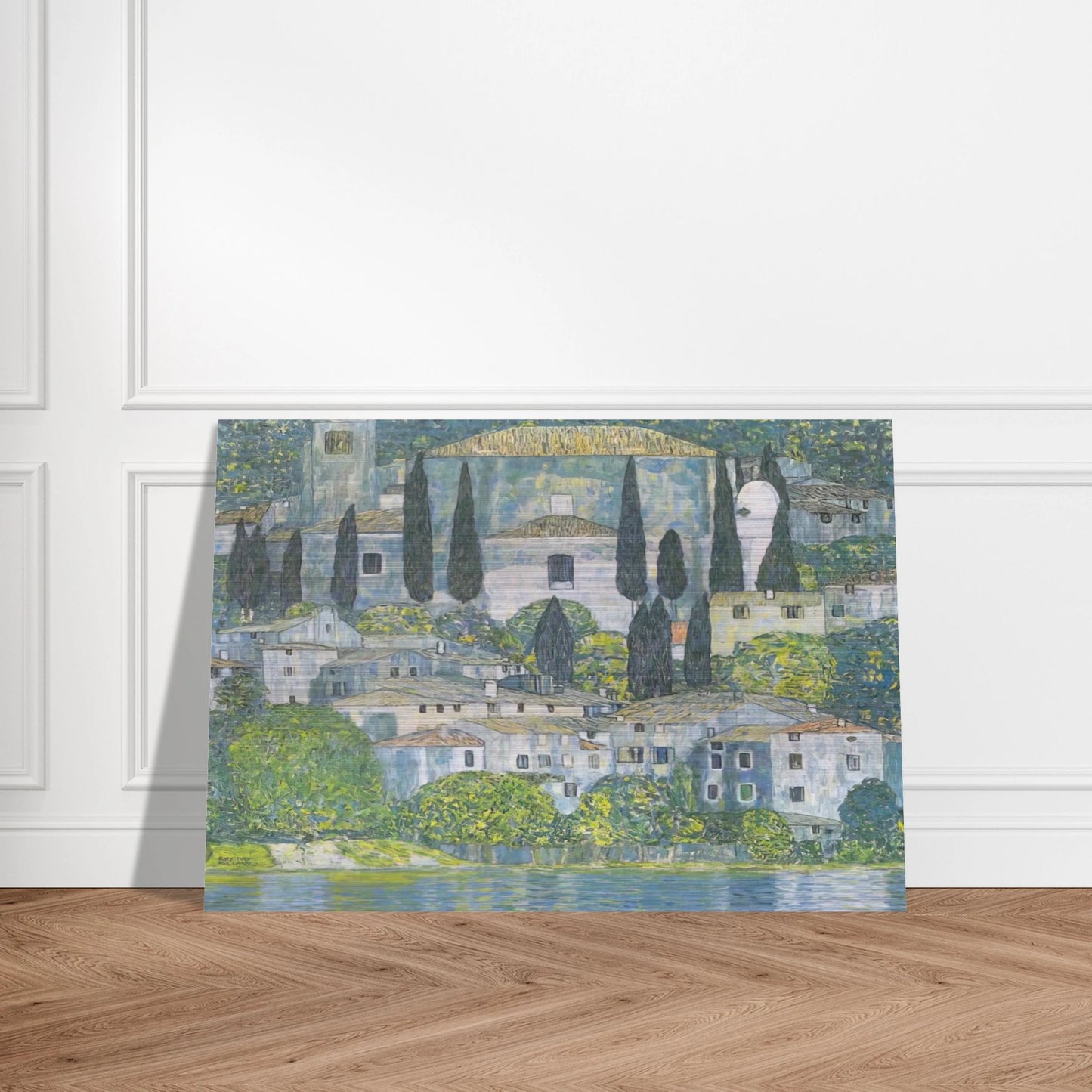 CHRURCH IN CASSONE 1913 - Gustav Klimt Brushed Aluminum Print - 70x100 cm / 28x40 inches | Gustav Klimt Aluminum Print | Gustav Klimt Prints