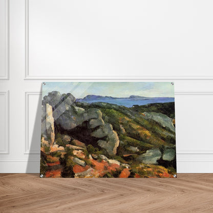 Rocks at L'Estaque - Paul Cézanne Acrylic Print - 70x100 cm / 28x40″ inches