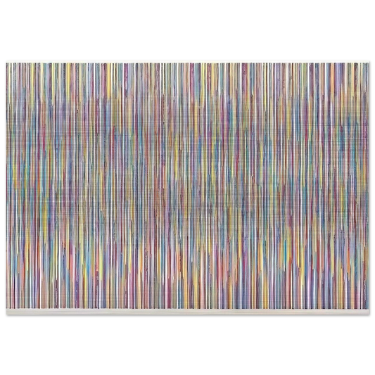 Monet's Garden - 1980 - Gene Davis Brushed Aluminum Print - 70x100 cm / 28x40 inches | Gene Davis Aluminum Print | Gene Davis Prints