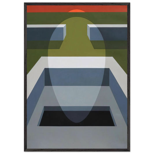 Transection No 7 - 1970 - Clarence Holbrook Carter 70x100 cm / 28x40 inches Framed Art Print – Black Wooden Frame