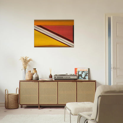 Diagonal 4 - 1963 - Larry Zox Brushed Aluminum Print - 70x100 cm / 28x40 inches | Larry Zox Aluminum Print | Larry Zox Prints