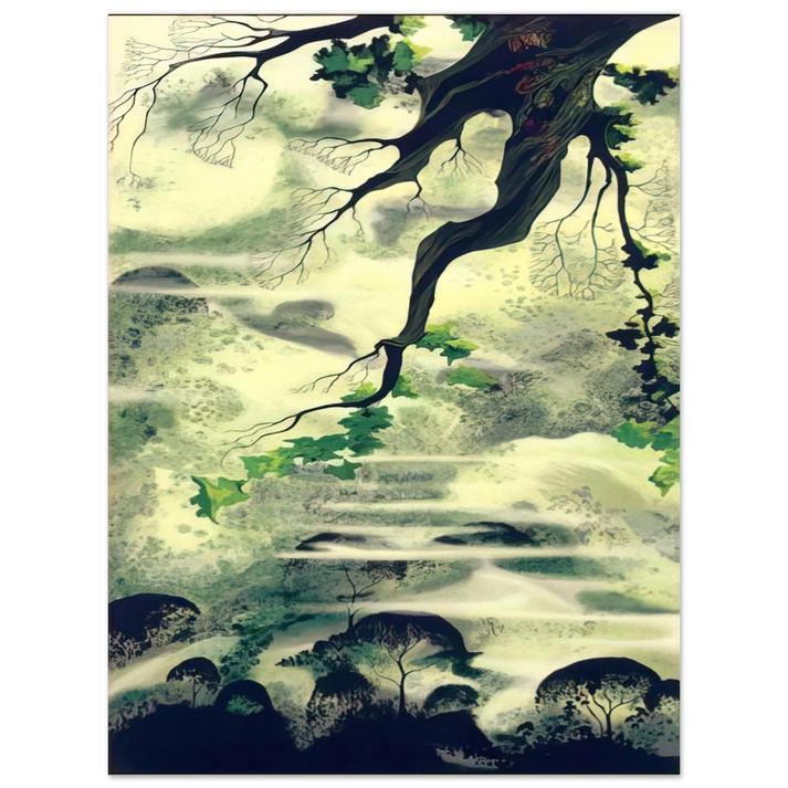 Eyvind Earle - Fog Bound  75x100 cm / 30x40inches Fine Art Poster