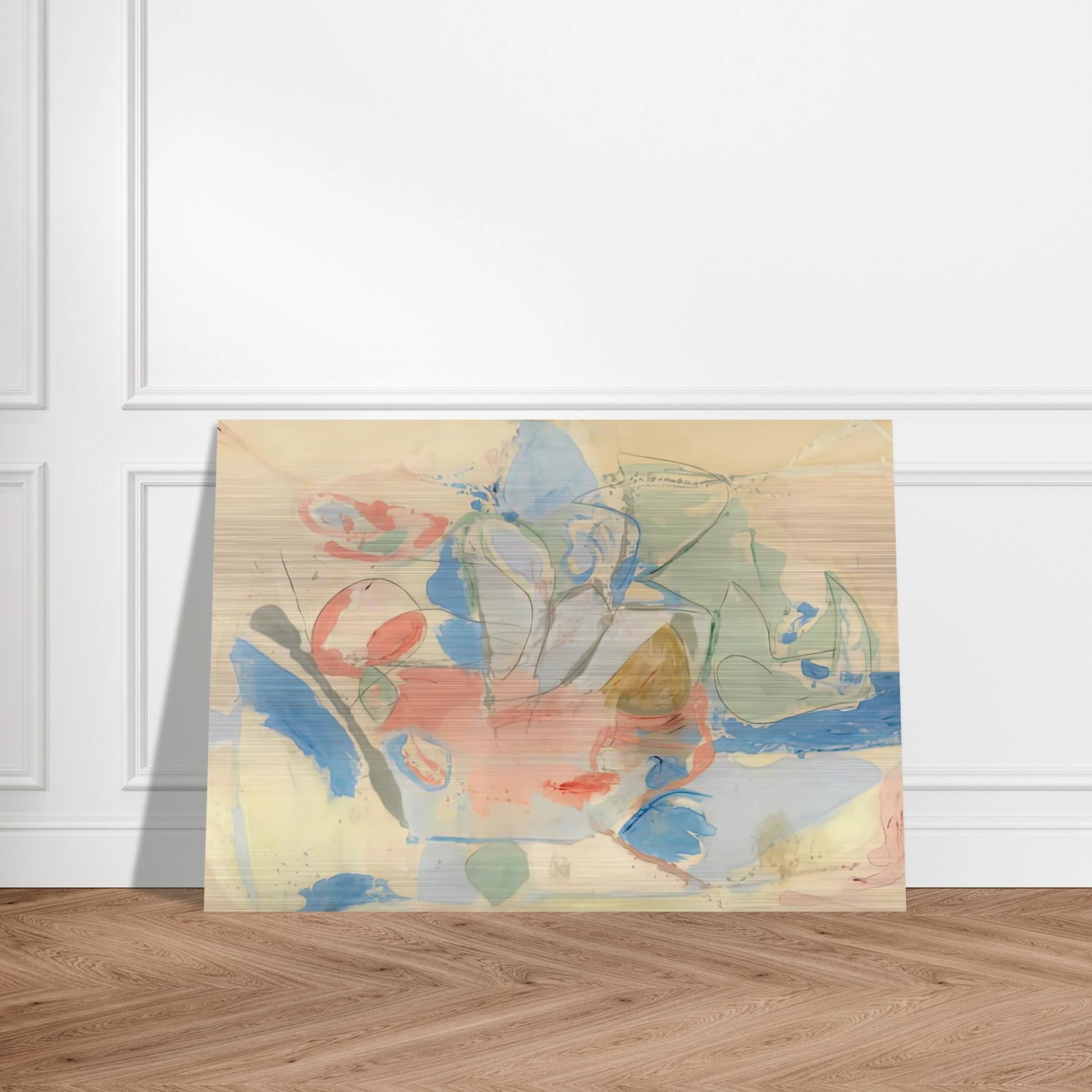 Mountains and Sea, 1952- - Helen Frankenthaler Brushed Aluminum Print - 70x100 cm / 28x40 inches | Helen Frankenthaler Aluminum Print | Helen Frankenthaler Prints