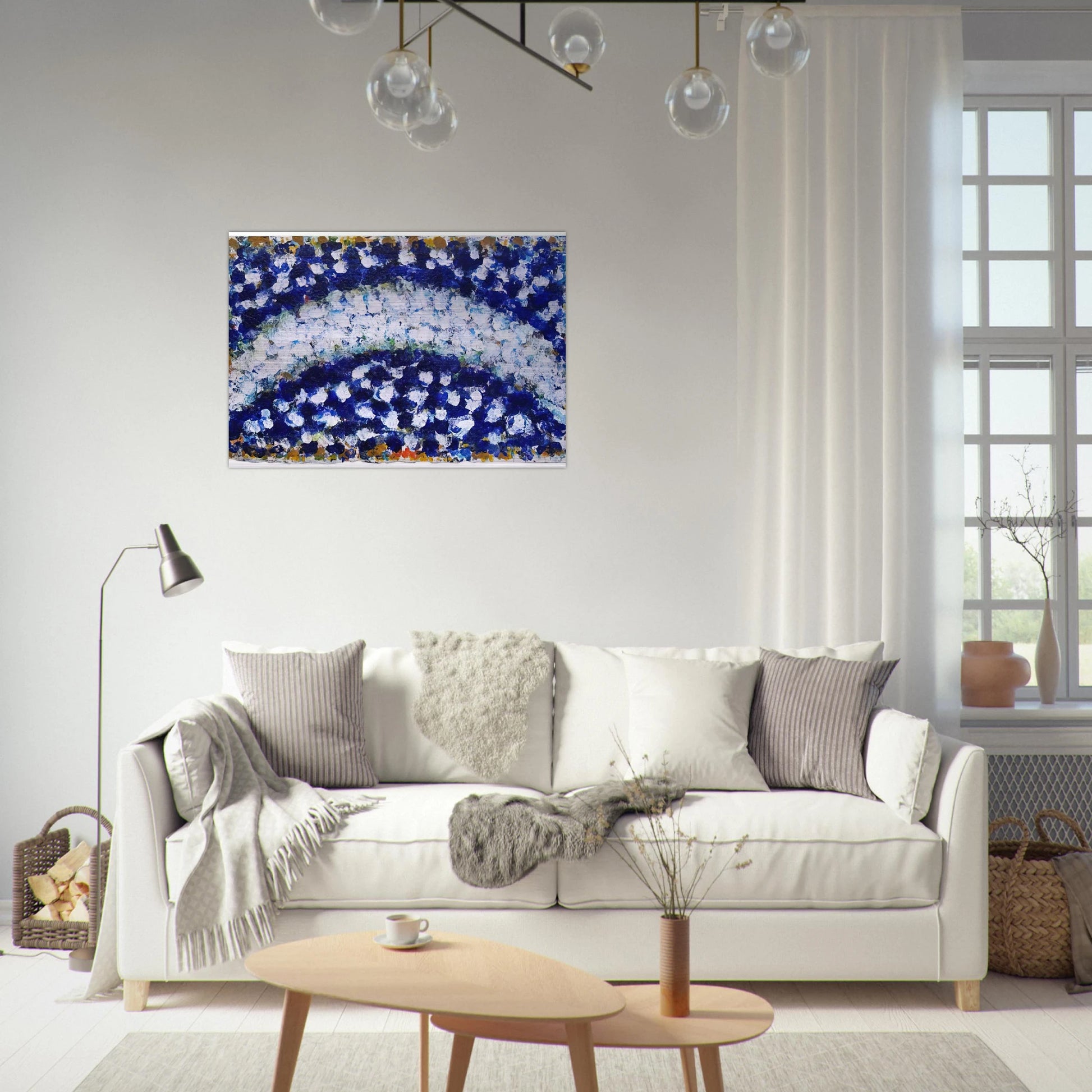 Intensive Crescent - 1985 - Richard Pousette-Dart Brushed Aluminum Print - 70x100 cm / 28x40 inches | Richard Pousette-Dart Aluminum Print | Richard Pousette-Dart Prints