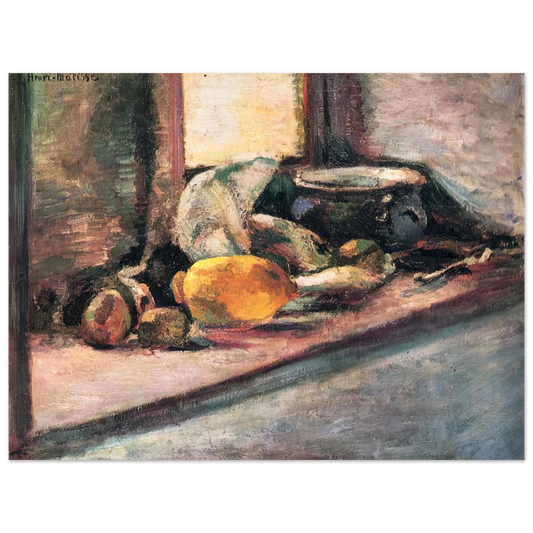 Henri Matisse - BLUE POT AND LEMON 1897  75x100 cm / 30x40inches Fine Art Poster