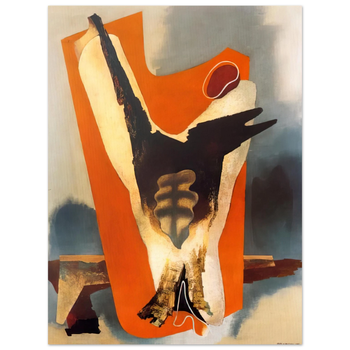 Enrico Prampolini - THE FUNERAL OF ROMANTICISM AESTHETIC TRANSFIGURATION 1934  75x100 cm / 30x40inches Fine Art Poster