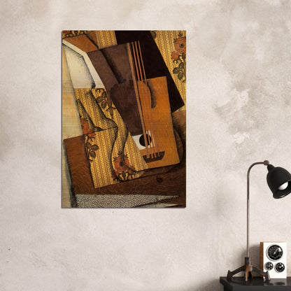THE GUITAR 1914 - Juan Gris Brushed Aluminum Print - 70x100 cm / 28x40 inches | Juan Gris Aluminum Print | Juan Gris Prints