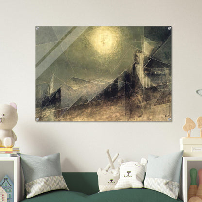 LUNAR WEB 1951 - Lyonel Feininger Acrylic Print - 70x100 cm / 28x40″ inches | Lyonel Feininger Wall Art | Lyonel Feininger Prints