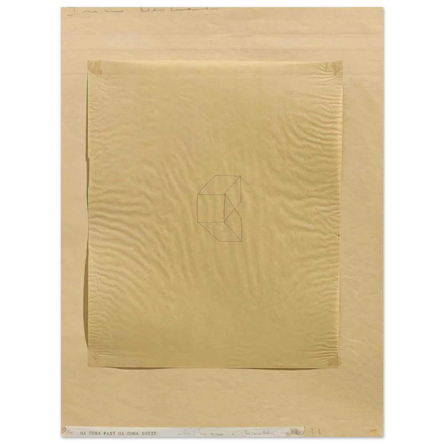 Alighiero Boetti - MA COSA FAI MA COSA DICI 1972  75x100 cm / 30x40inches Fine Art Poster