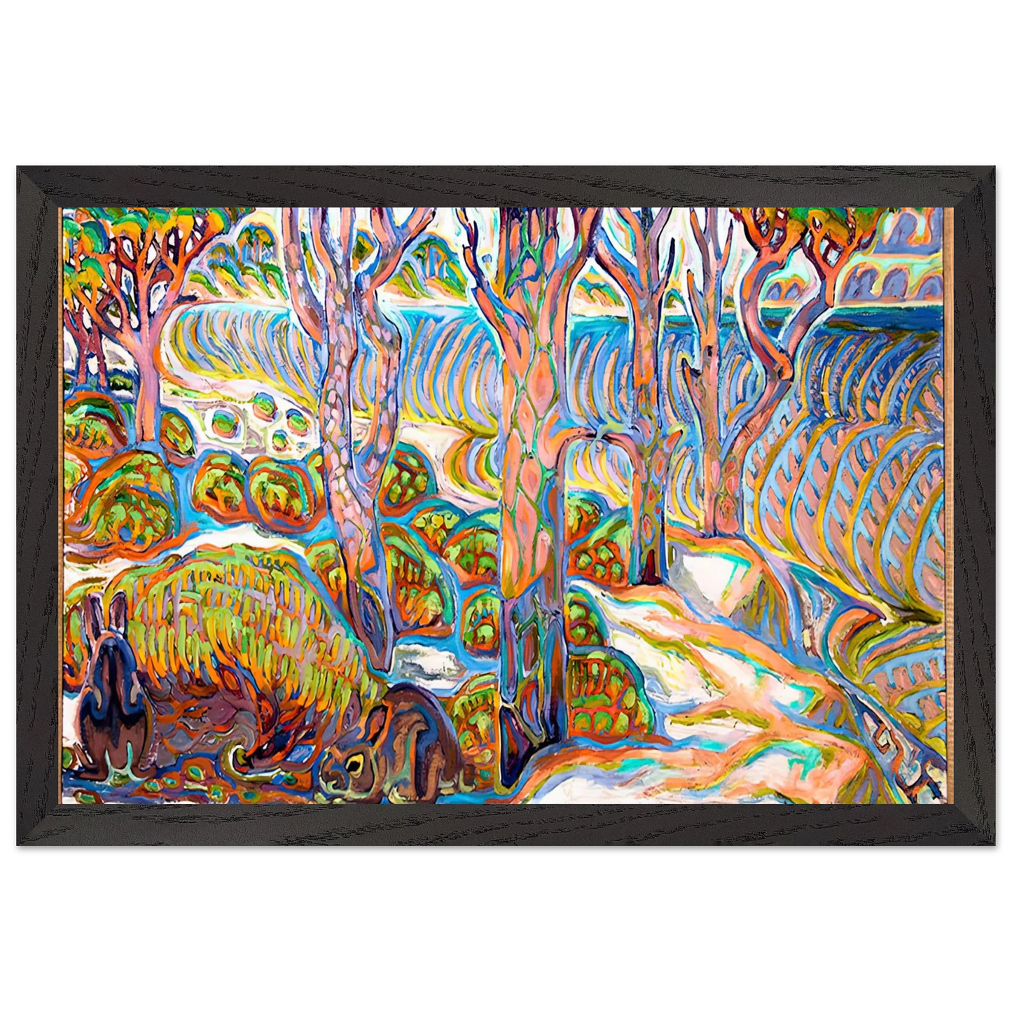 Walter Inglis Anderson - Walter Anderson Wall art - 45x60 cm / 18x24 inches - Premium Wooden Framed Poster With Fine Art Paper-canvas - Black frame