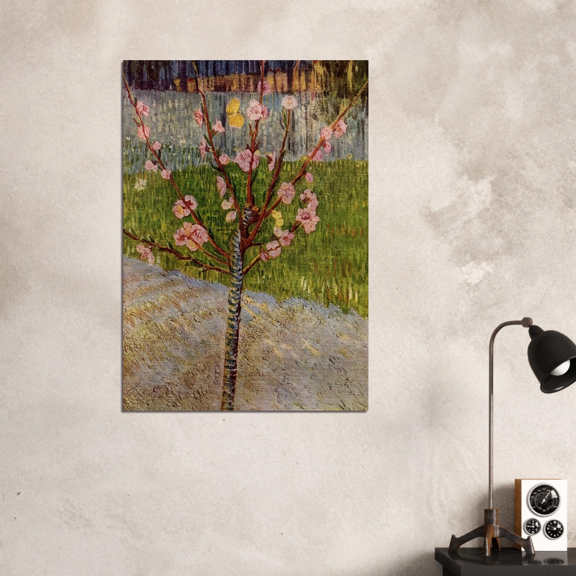 Almond Tree in Blossom - Vincent van Gogh Brushed Aluminum Print - 70x100 cm / 28x40 inches | Vincent van Gogh Aluminum Print | Vincent van Gogh Prints