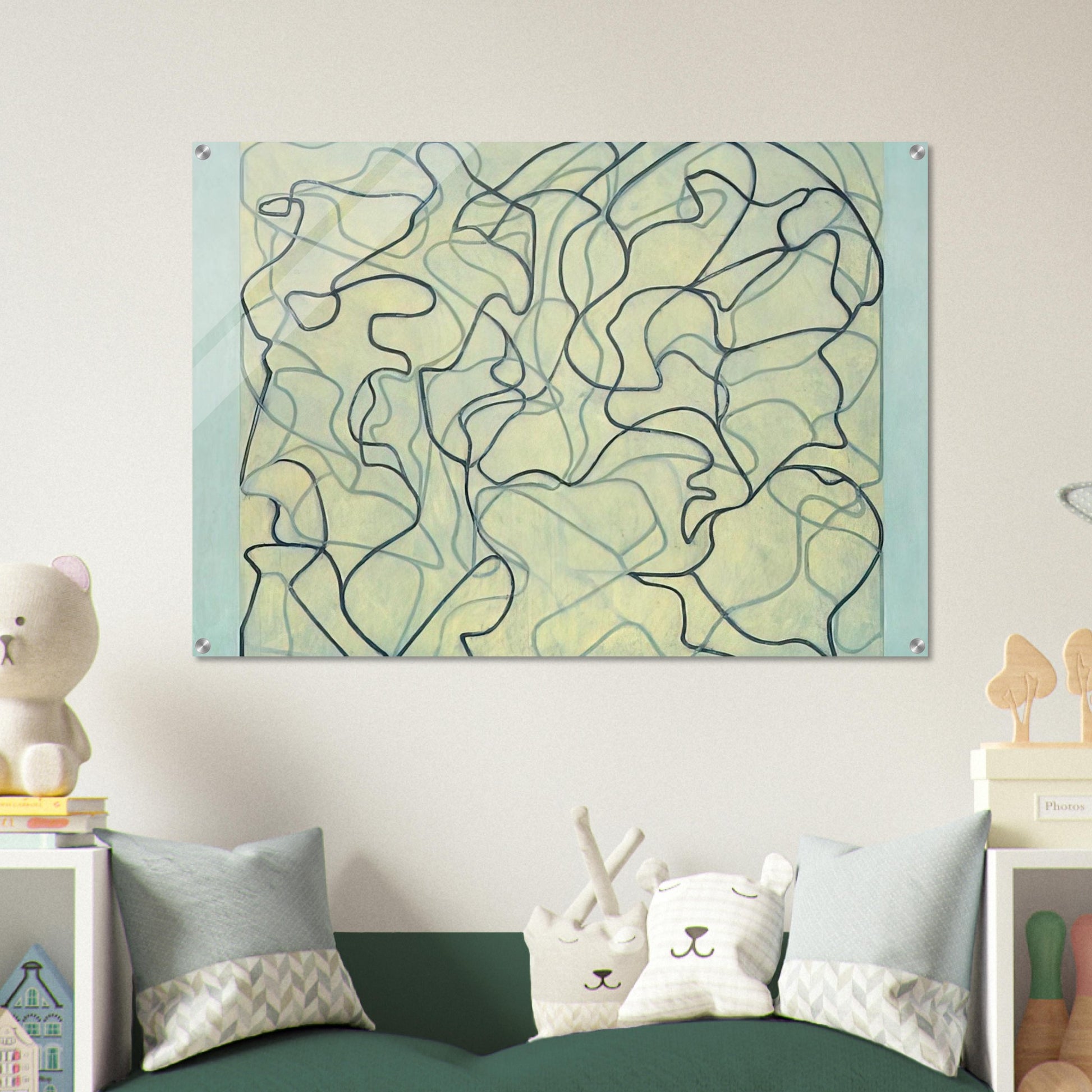 First Letter - 2009 - Brice Marden Acrylic Print - 70x100 cm / 28x40″ inches