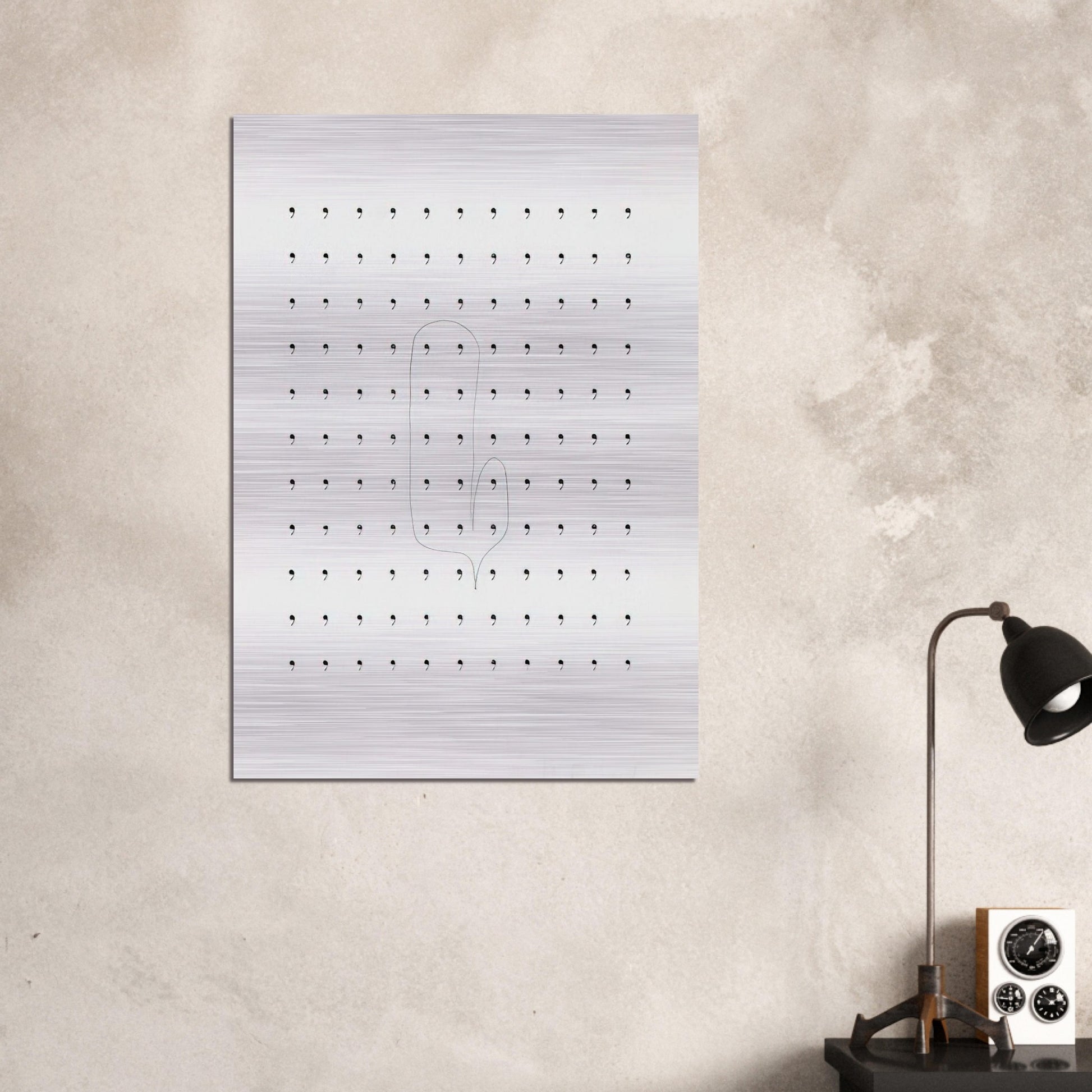 Stupidogramm - 1962 - Dieter Roth Brushed Aluminum Print - 70x100 cm / 28x40 inches | Dieter Roth Aluminum Print | Dieter Roth Prints