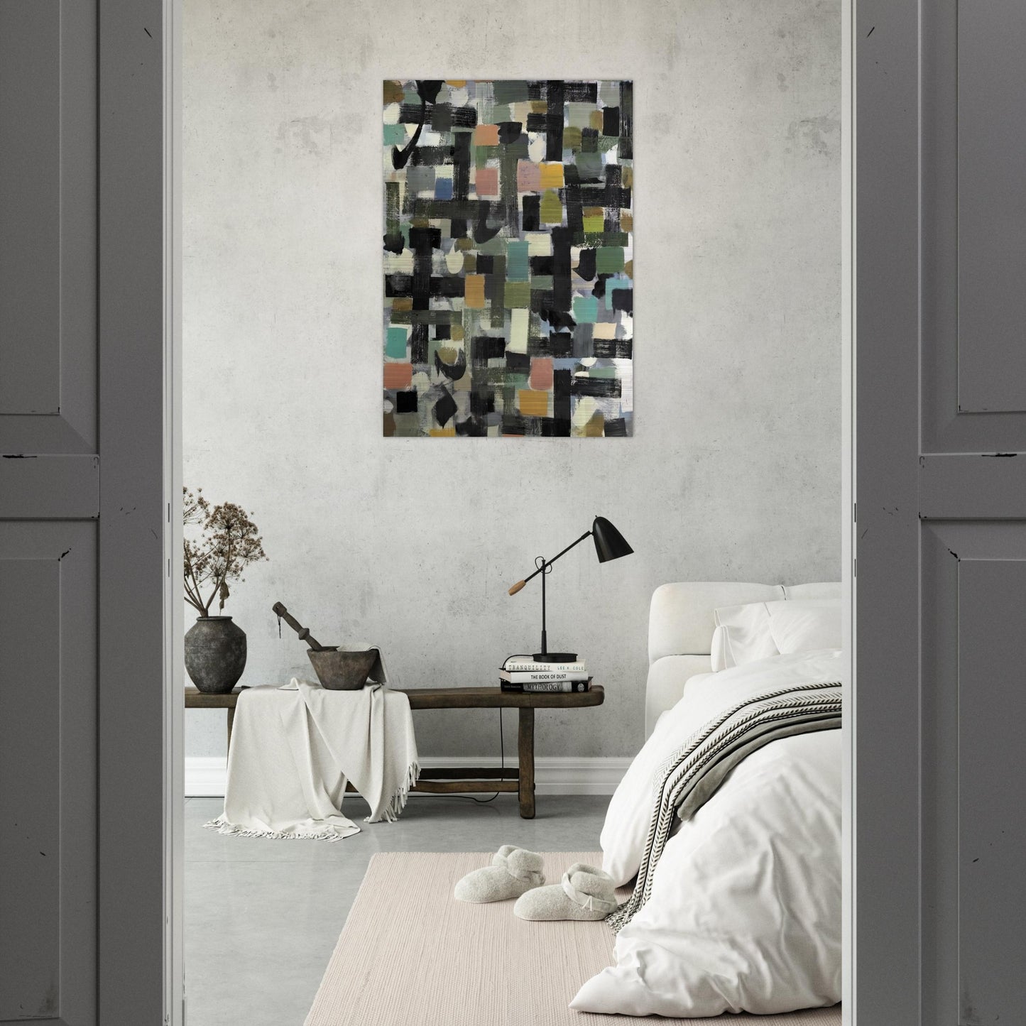 Shapes - 1950 - Bradley Walker Tomlin Brushed Aluminum Print - 70x100 cm / 28x40 inches | Bradley Walker Tomlin Aluminum Print | Bradley Walker Tomlin Prints