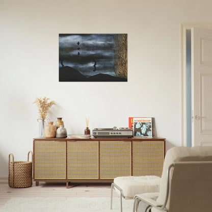 THE LINING OF SLEEP 1928 - Rene Magritte Brushed Aluminum Print - 70x100 cm / 28x40 inches | Rene Magritte Aluminum Print | Rene Magritte Prints