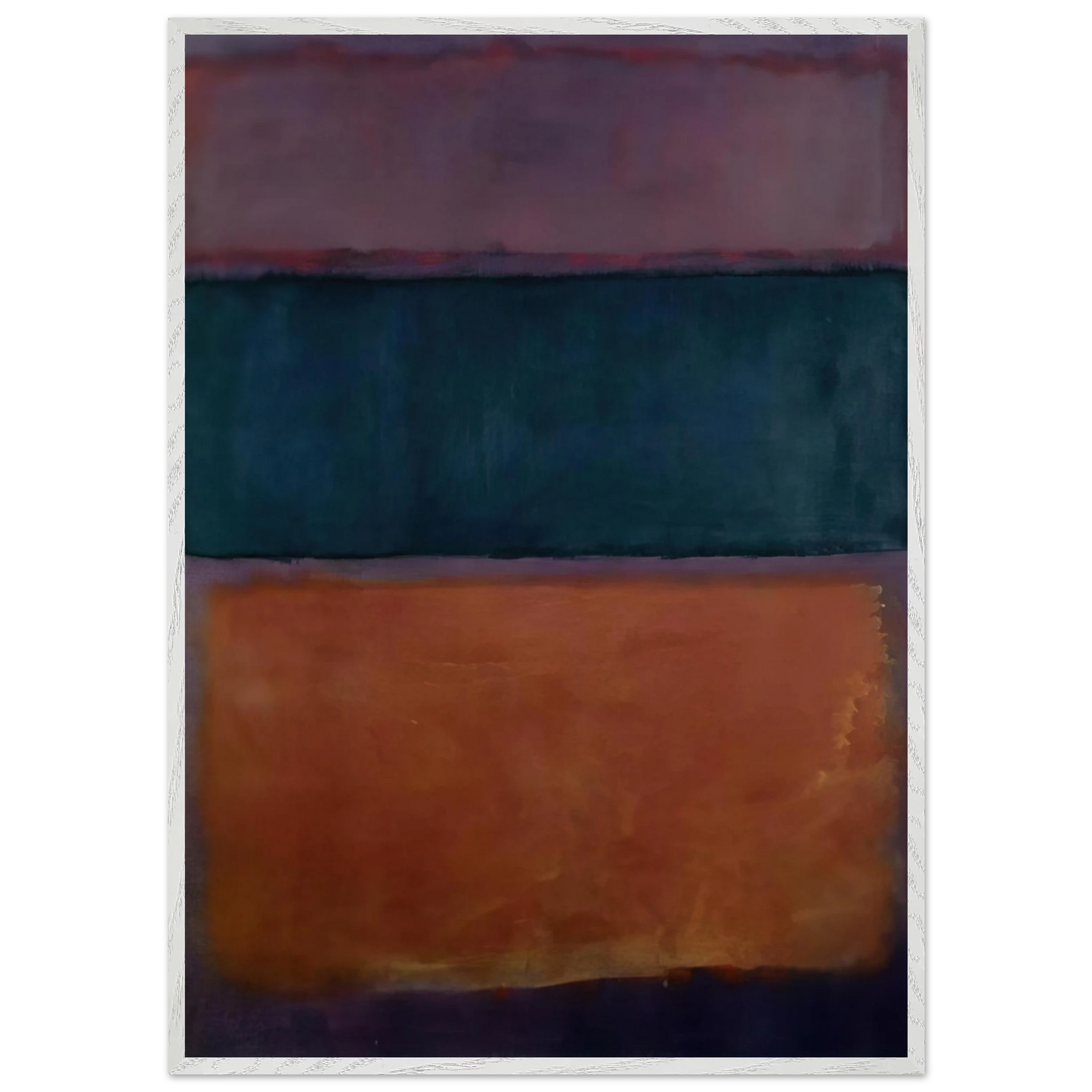 Helen Frankenthaler - Untitled - 1963 Wall art - 21x29.7 cm / 8x12" - Premium Wooden Framed Poster With Fine Art Paper-canvas - Black frame
