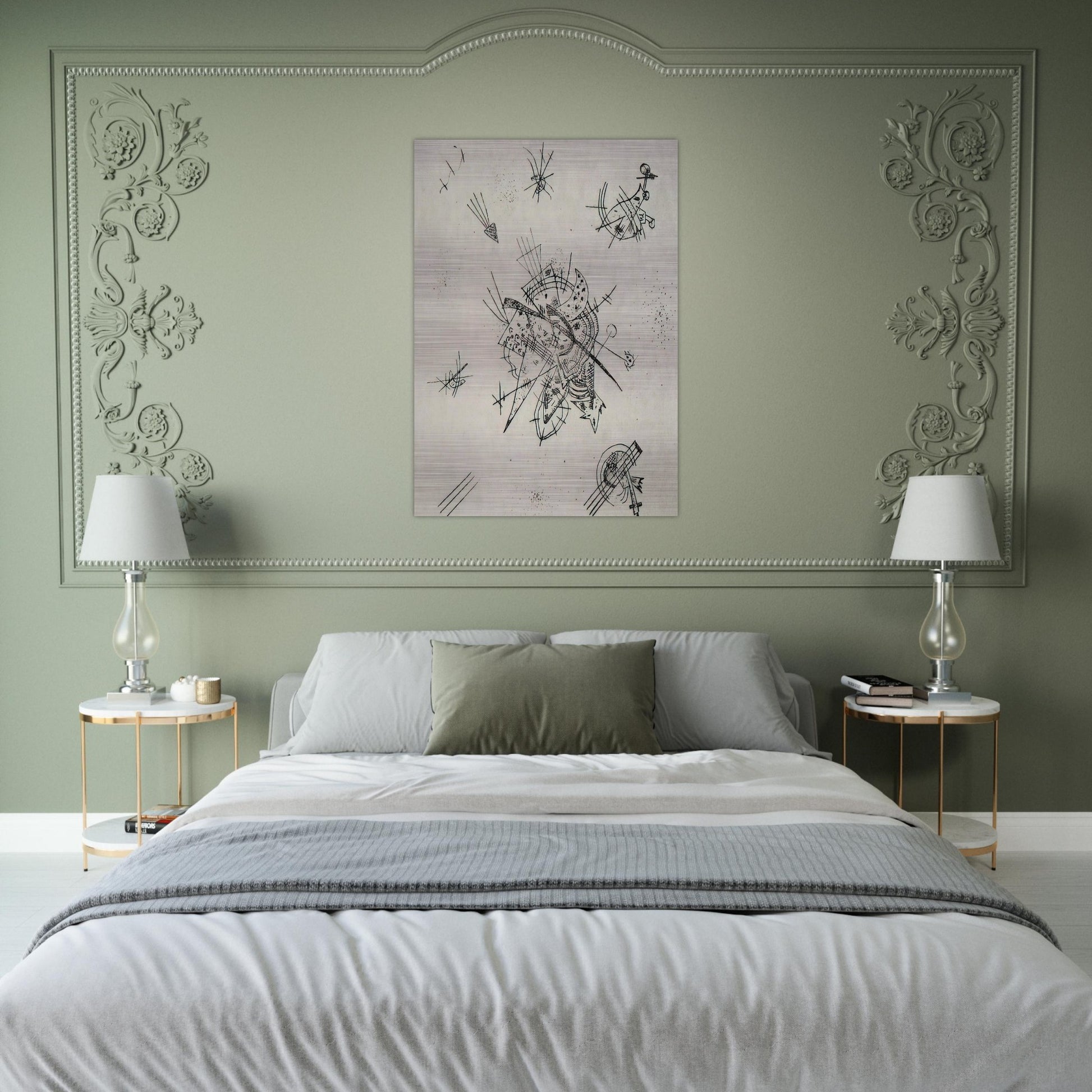 SMALL WORLDS X 1922 - Wassily Kandinsky Brushed Aluminum Print - 70x100 cm / 28x40 inches | Wassily Kandinsky Aluminum Print | Wassily Kandinsky Prints