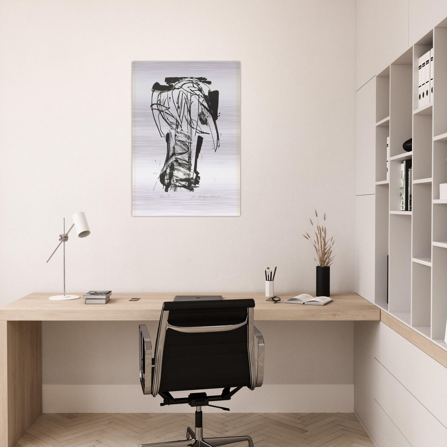 Palm Trees, from the Series The Archaics - Grace Hartigan Brushed Aluminum Print - 70x100 cm / 28x40 inches | Grace Hartigan Aluminum Print | Grace Hartigan Prints