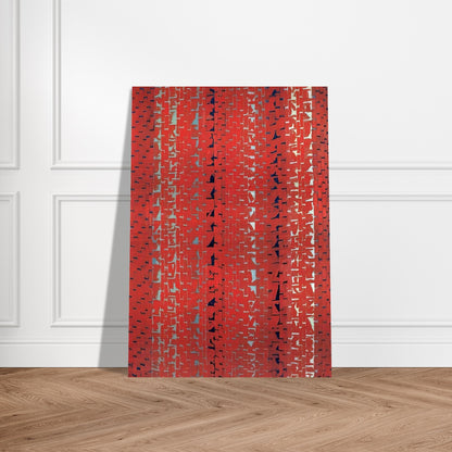 RED SUNSET OLD POND CONCERTO 1972 - Alma Woodsey Thomas Brushed Aluminum Print - 70x100 cm / 28x40 inches | Alma Woodsey Thomas Aluminum Print | Alma Woodsey Thomas Prints