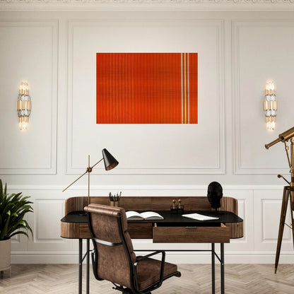Red Devil - 1959 - Gene Davis Brushed Aluminum Print - 70x100 cm / 28x40 inches | Gene Davis Aluminum Print | Gene Davis Prints