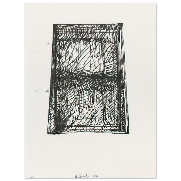 Brice Marden - Suicide Notes - 1972  75x100 cm / 30x40inches Fine Art Poster