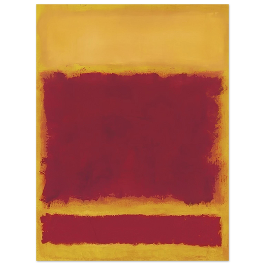 Mark Rothko - Composition - 1958 Wall Art - 21x29.7 cm / 8x12" - Fine Art Poster-canvas - -