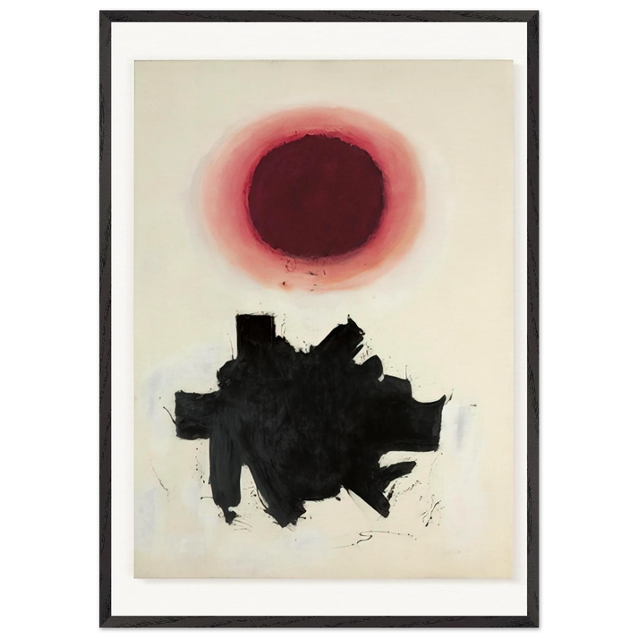 Cool Blast - 1960 - Adolph Gottlieb 70x100 cm / 28x40 inches Framed Art Print – Black Wooden Frame