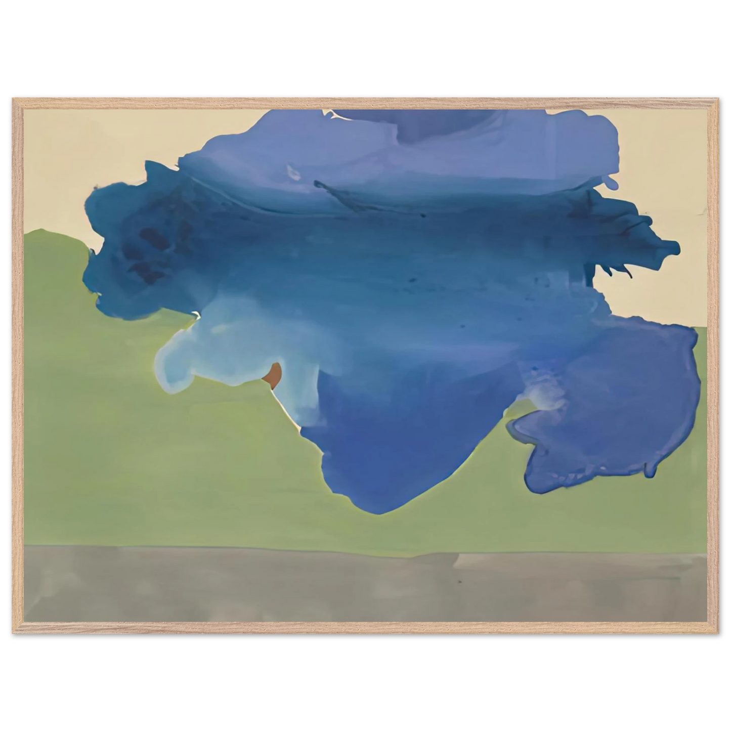 Helen Frankenthaler - The Bay, 1963- Wall Art - 30x40 cm / 12x16 inches - Fine Art Poster-canvas - -