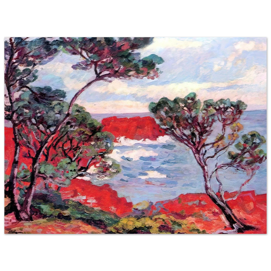 Armand Guillaumin - Les rochers rouges - 1894  75x100 cm / 30x40inches Fine Art Poster