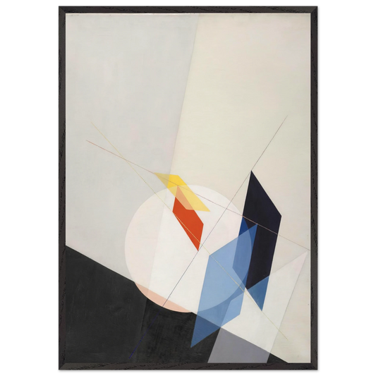 A 18 - Laszlo Moholy-Nagy 70x100 cm / 28x40 inches Framed Art Print – Black Wooden Frame